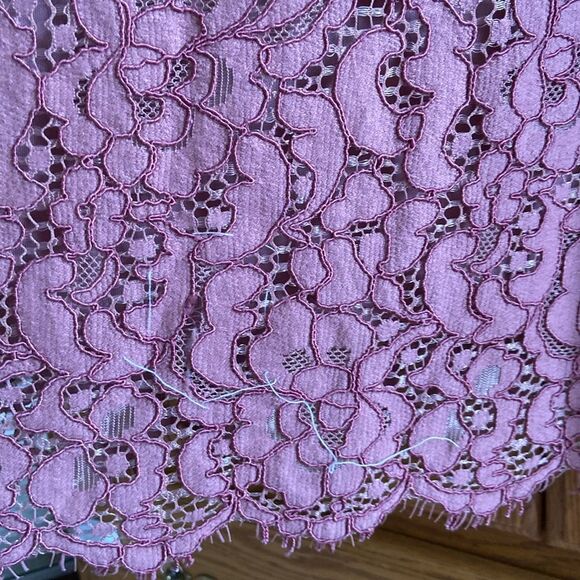 Dainty Jewells Antebellum Dark Mauve Modest Lace Slimming Sheath Midi Dress - Picture 13 of 13